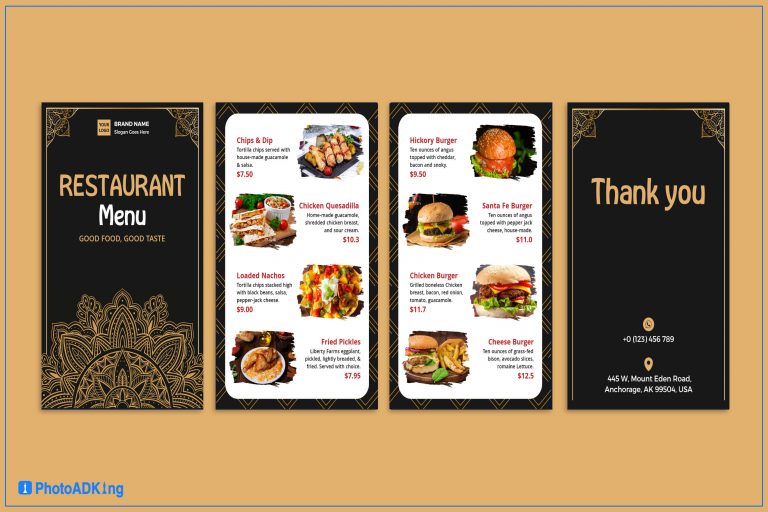 Restaurant Menu Ideas and Examples