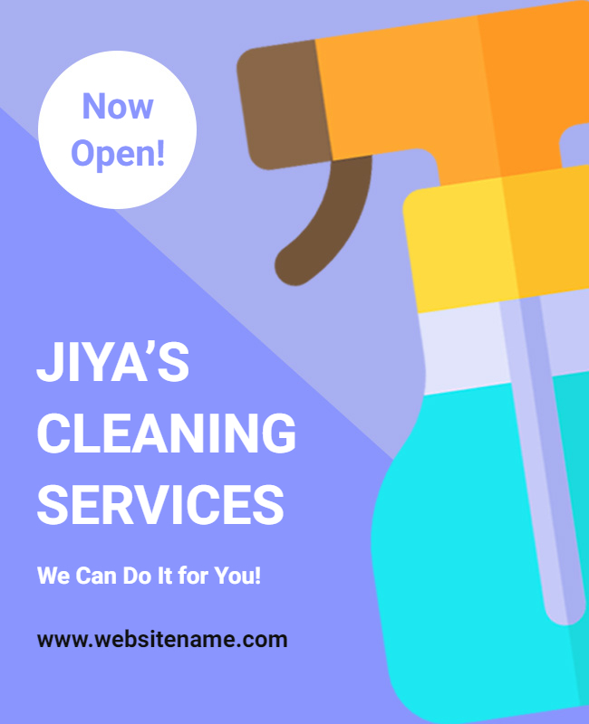 Clean and Simple House Cleaning Flyers 