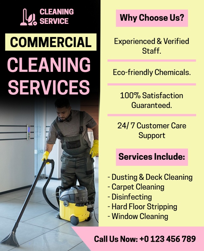 Cleaning Service Flyer Ideas Examples