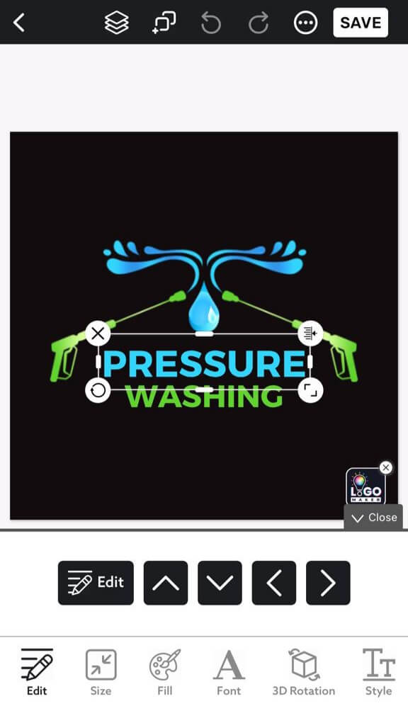 Customize Power Washing Logo