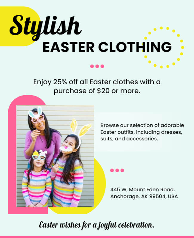 Easter Clothing Poster