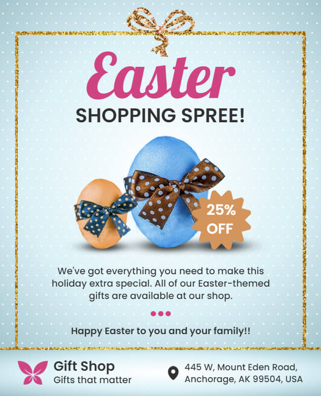 Easter Shopping Spree Poster
