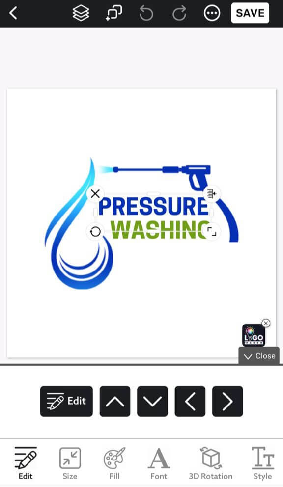 Edit Power Washing Logo