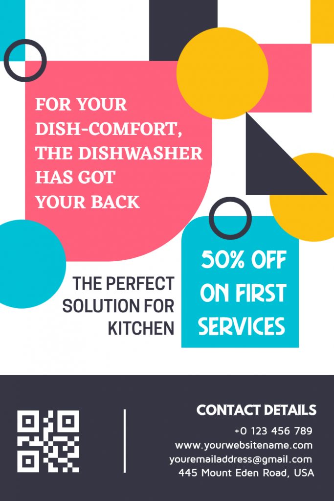 Geometric House Cleaning Flyers