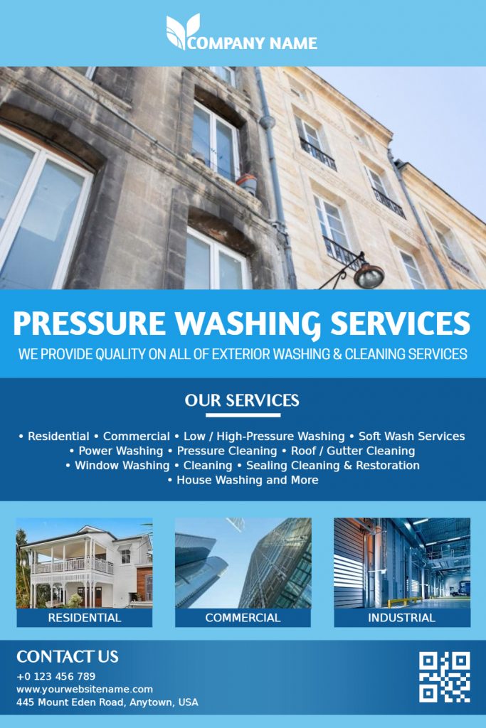 high pressure Cleaning Service Flyer