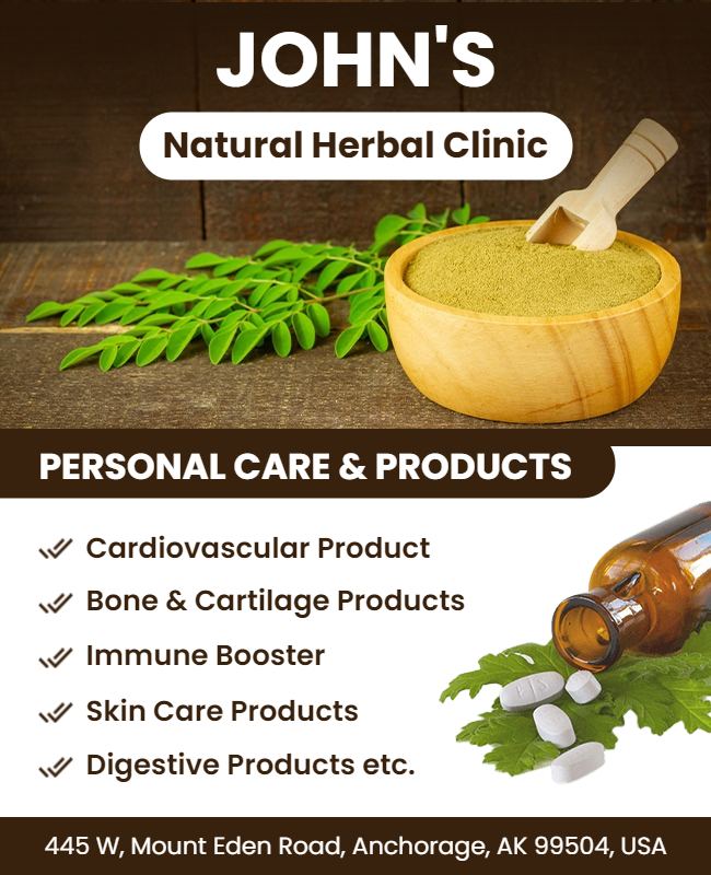 Natural Herbal Health Flyer