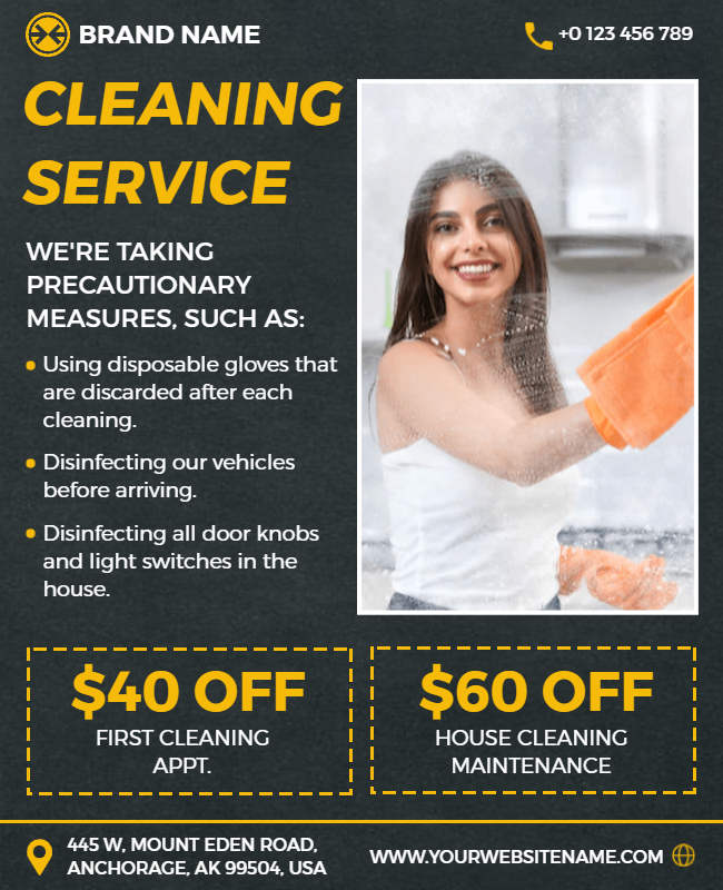 Regular House Cleaning Flyers