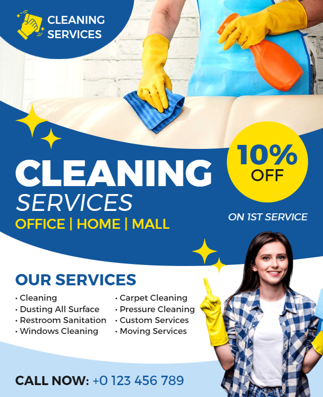 Residential Cleaning Service Flyer