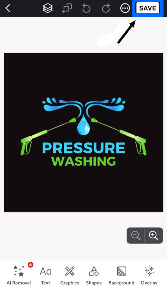 Save Power Washing Logo