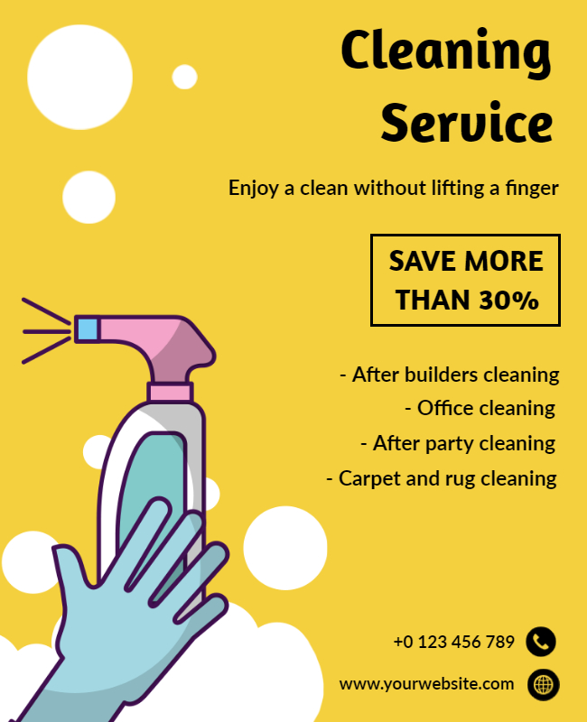 Special Event Cleaning Flyer