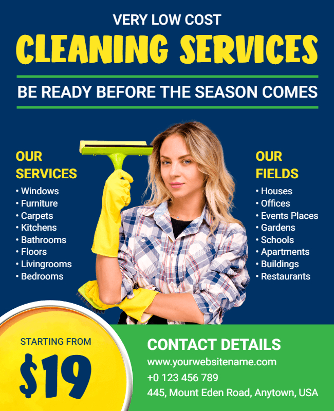 Upholstery Cleaning Flyer