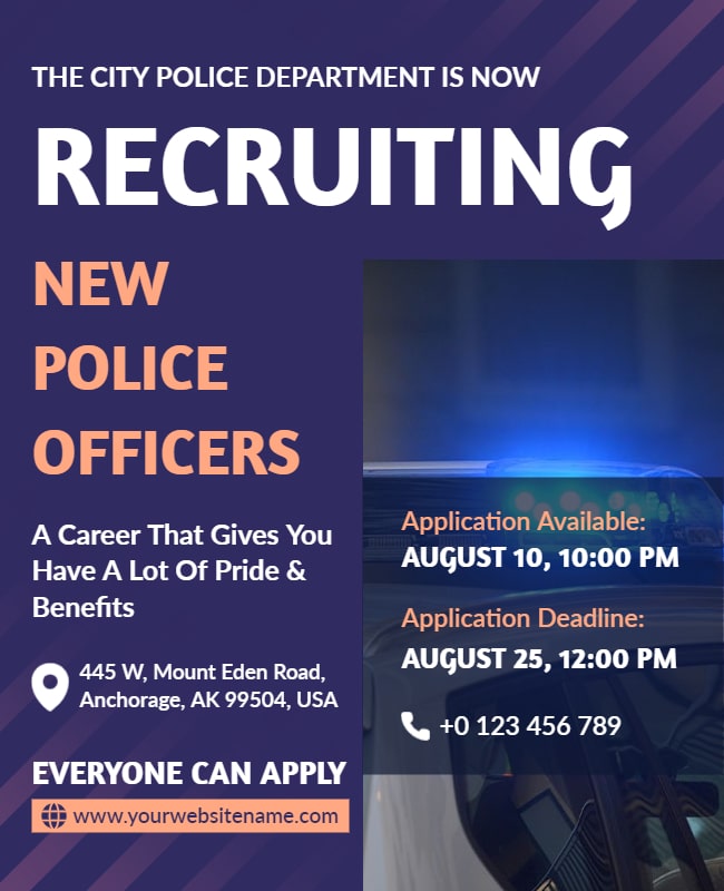 vibrant recruitment flyer
