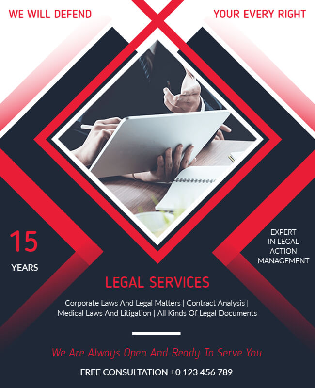 legal services flyer example
