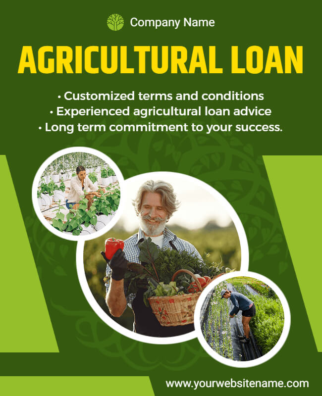 agricultural loan flyer template
