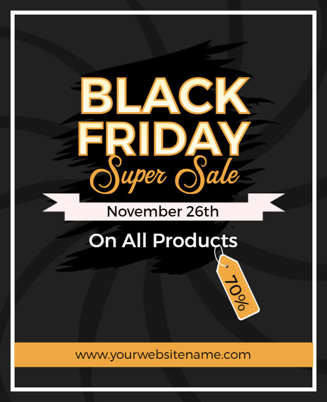 black friday super sale flyer