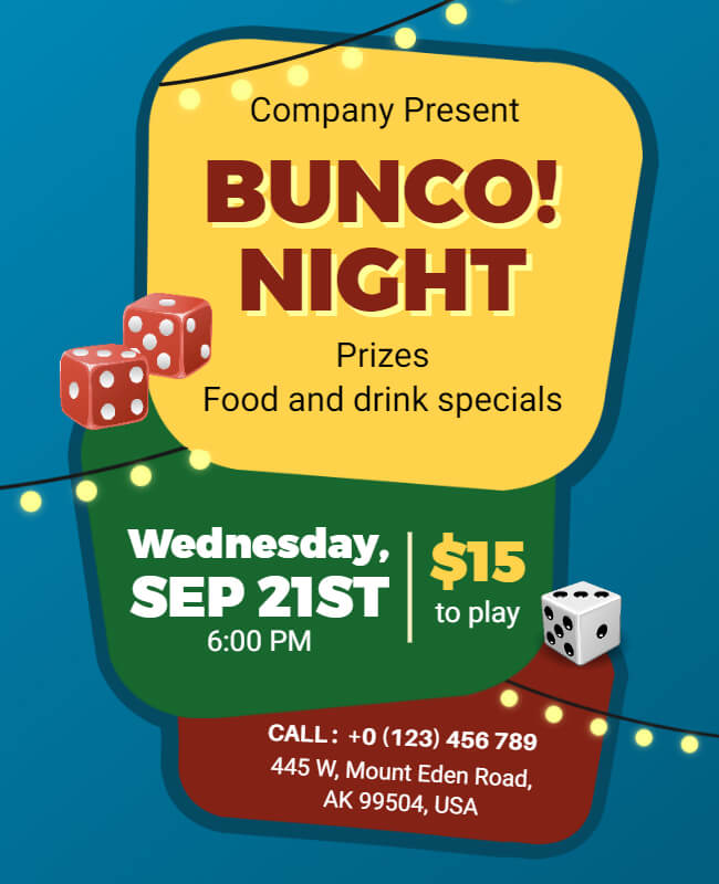 bunco flyer example