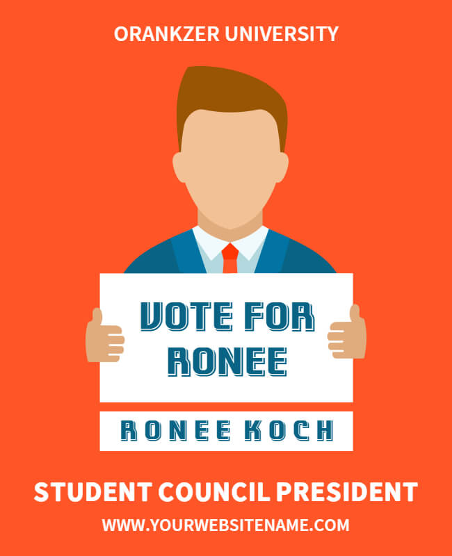 student campaign flyer template