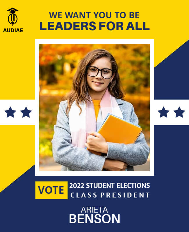 leader campaign flyer template