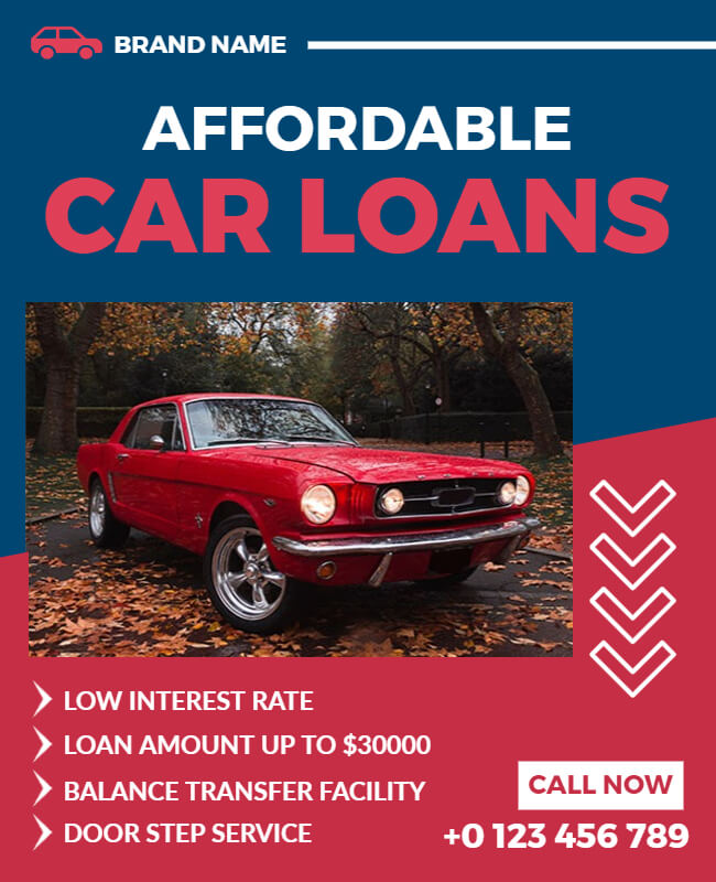 car loans flyer