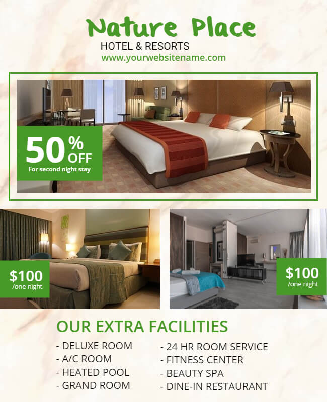 hotel and resort flyer