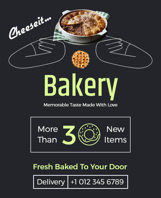 bakery flyer template