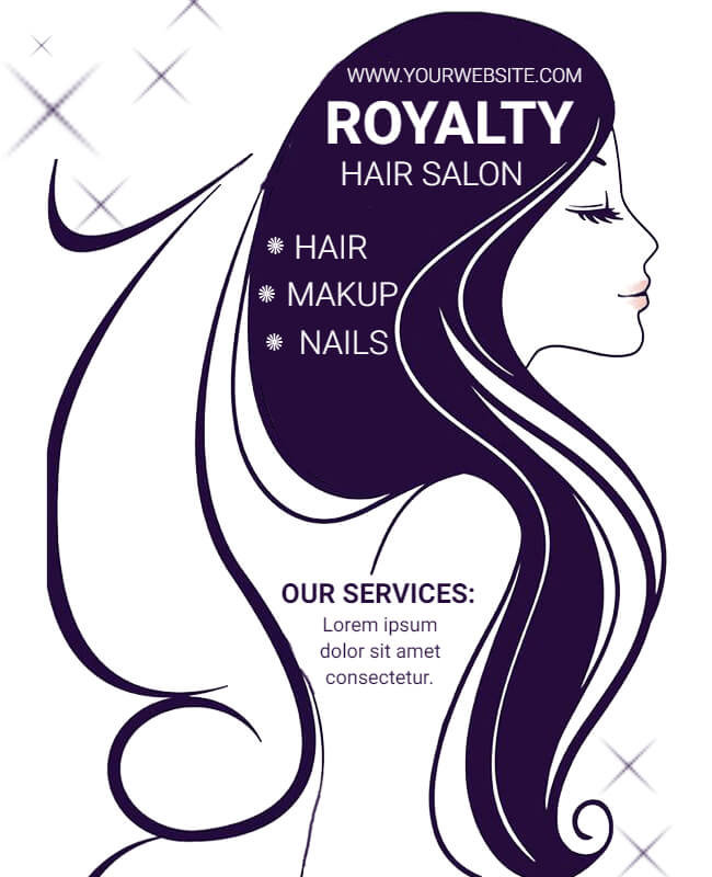 creative hair salon flyer template