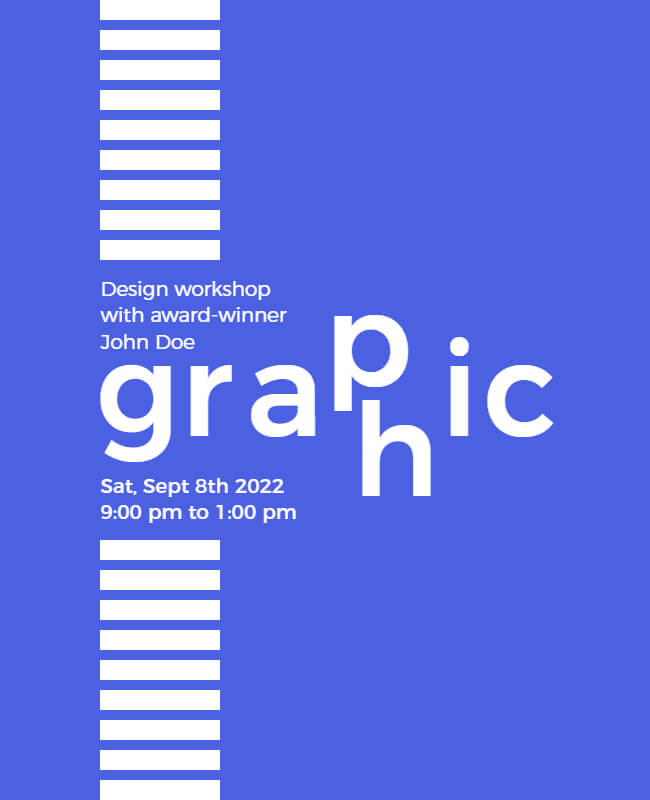 graphic design digital flyer template