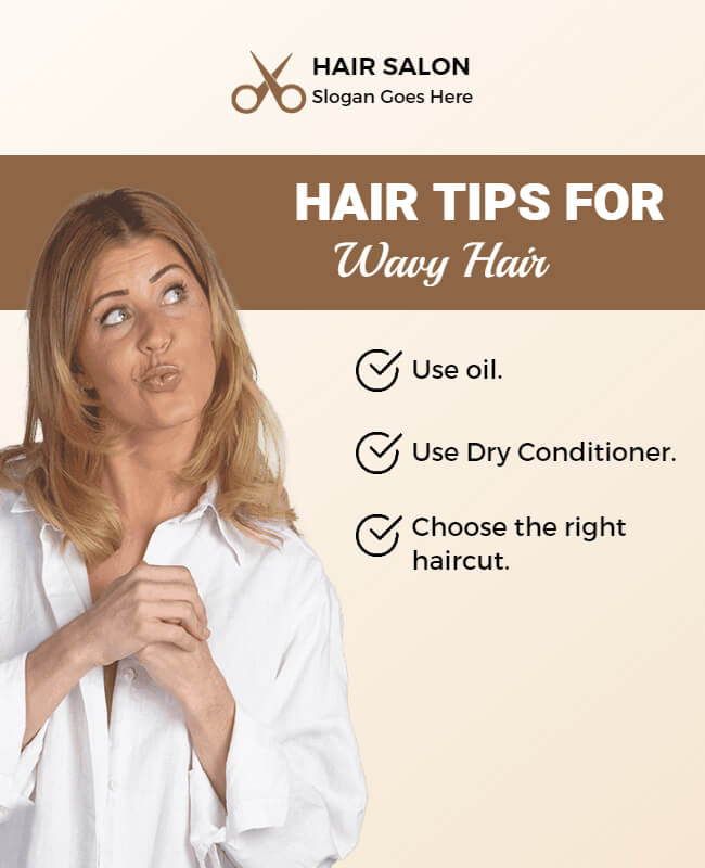 hair care tips flyer template