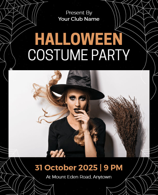 costume party flyer template