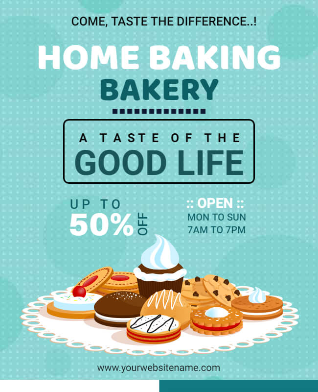 home bakery flyer