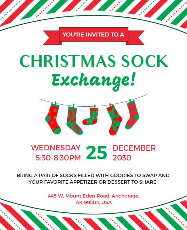 Sock Exchange Flyer