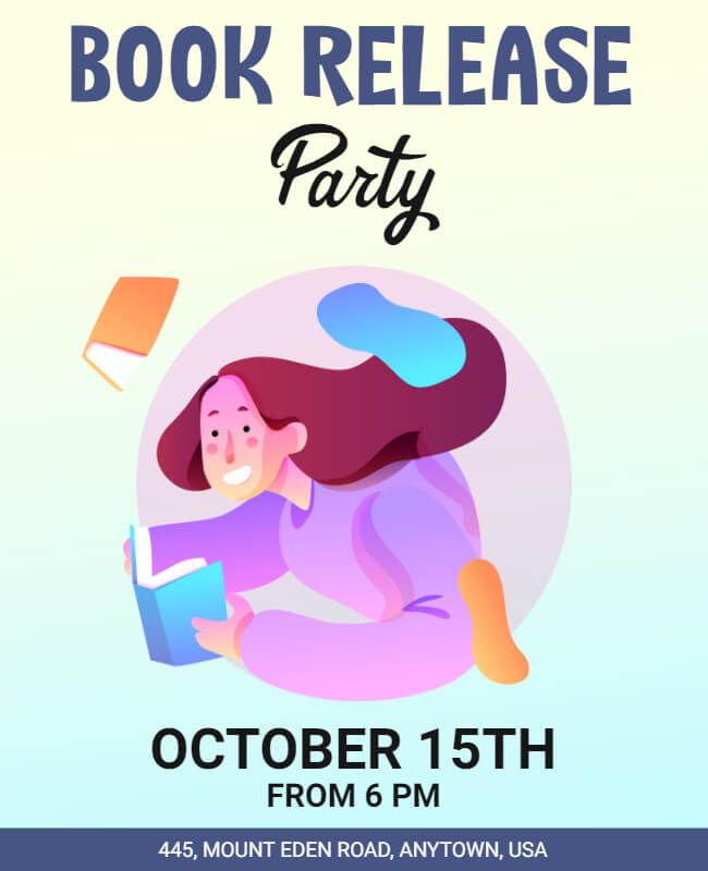 Book Release Party Flyer