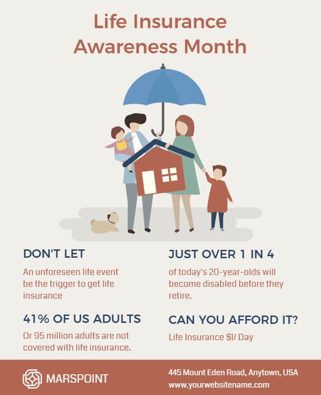 awareness month flyer template