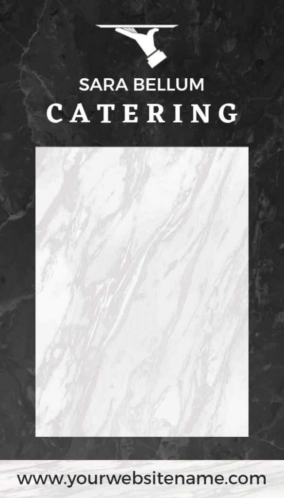 blank catering menu template