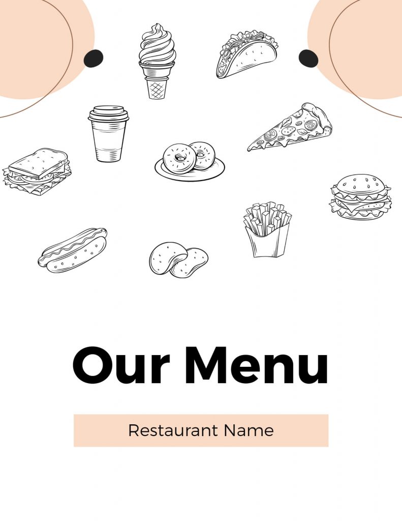 fancy menu background