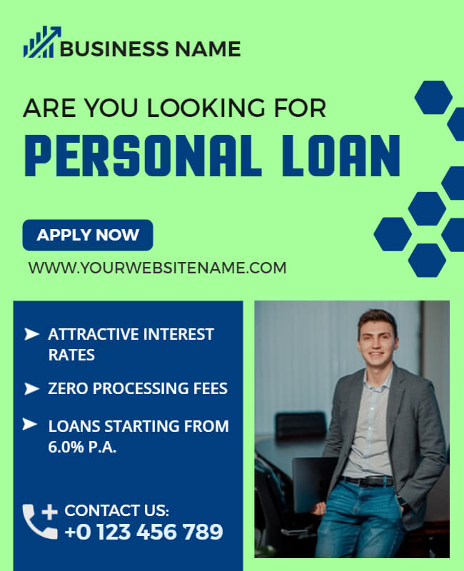 personal loan flyer template