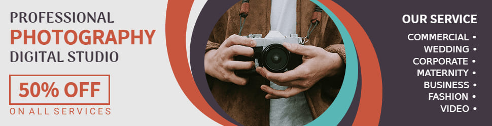 photography banner template