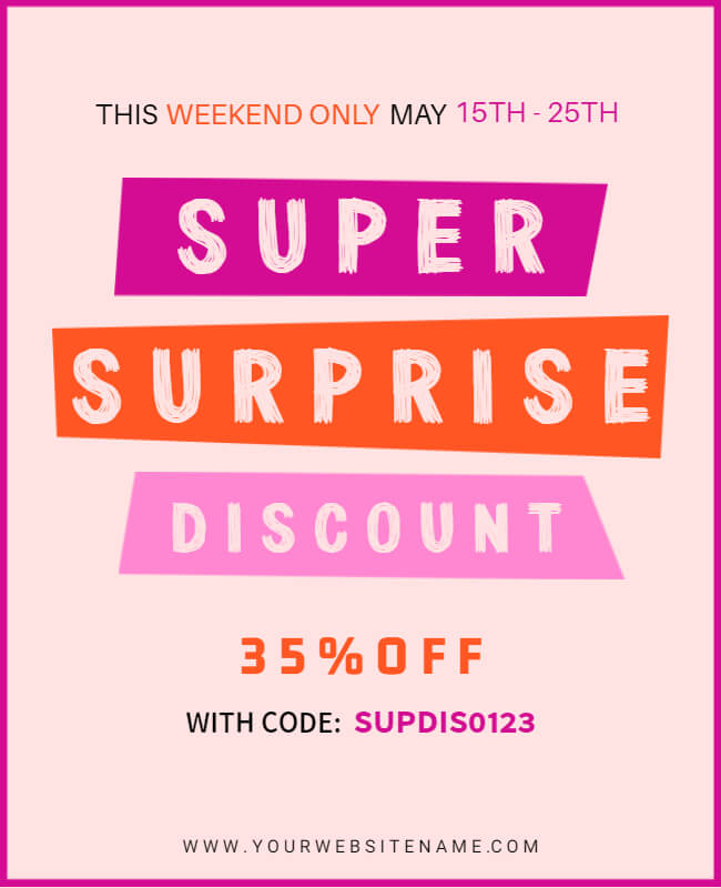super discount flyer template
