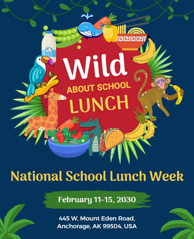 lunch week flyer example for students