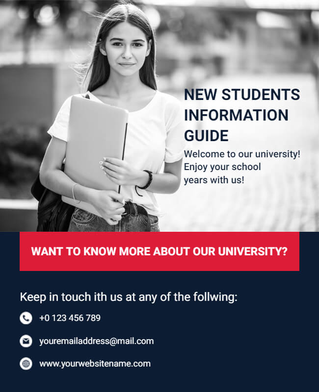student guide flyer template