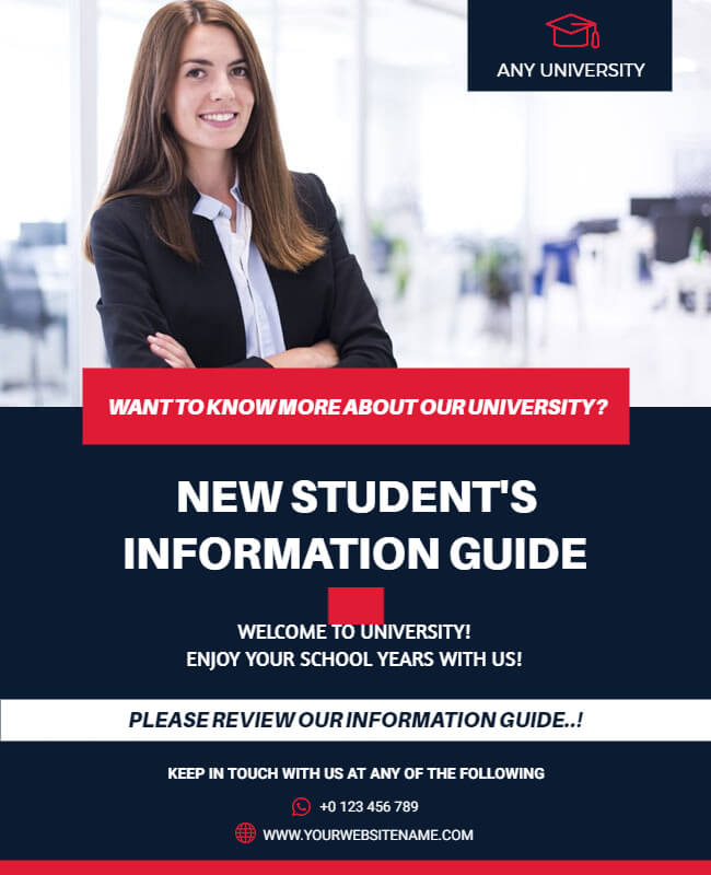 information flyer example for students