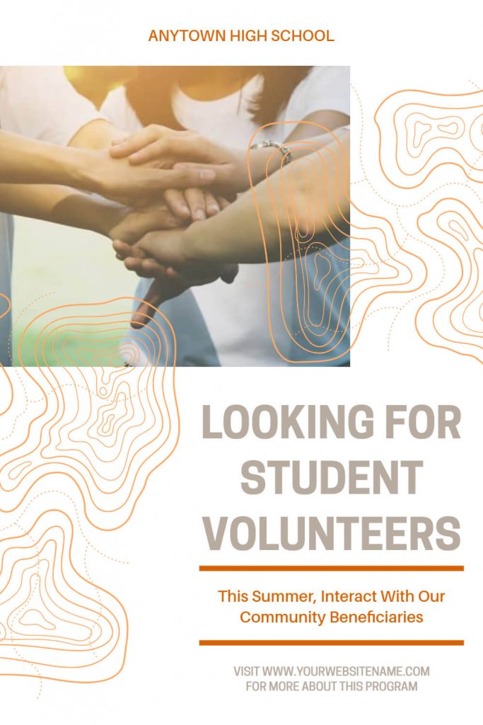 student volunteer flyer example