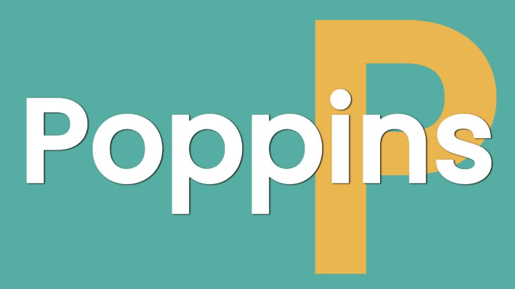 poppins best brochure fonts