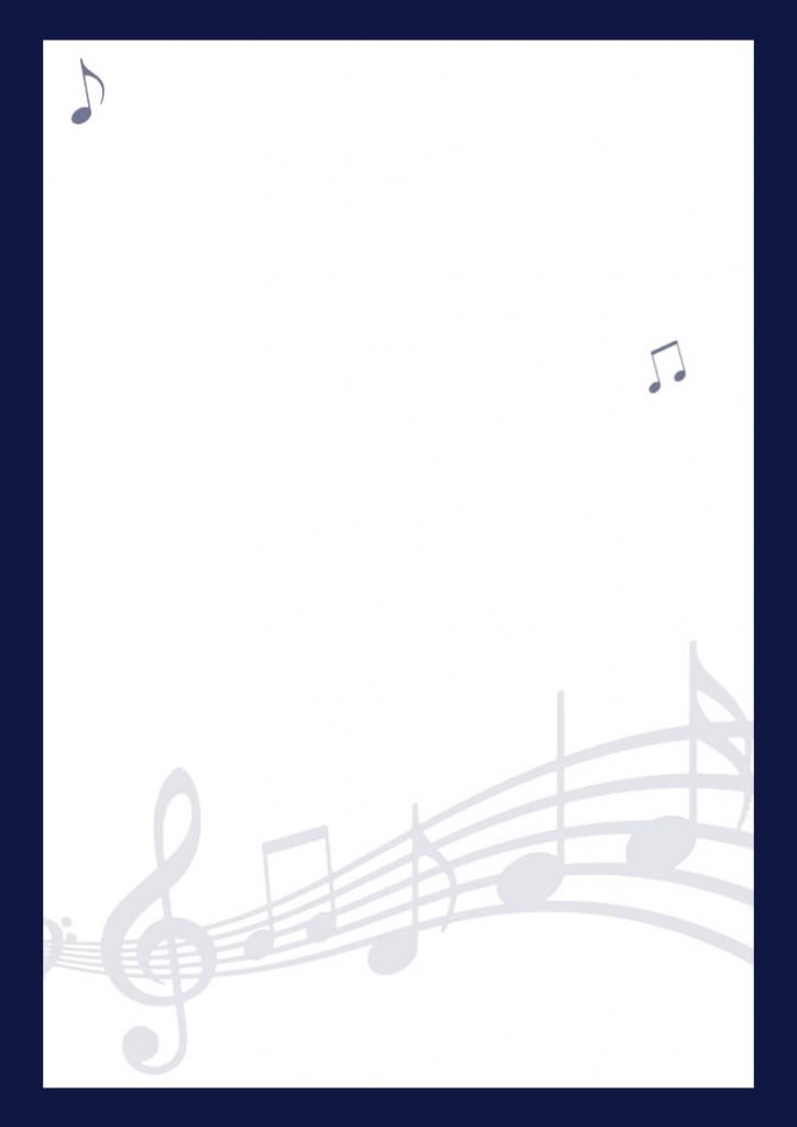 Musical Recognition Certificate Background