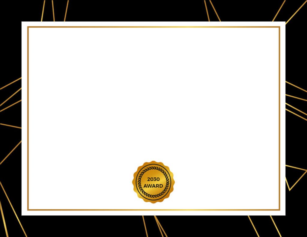 Metallic Recognition Certificate Background