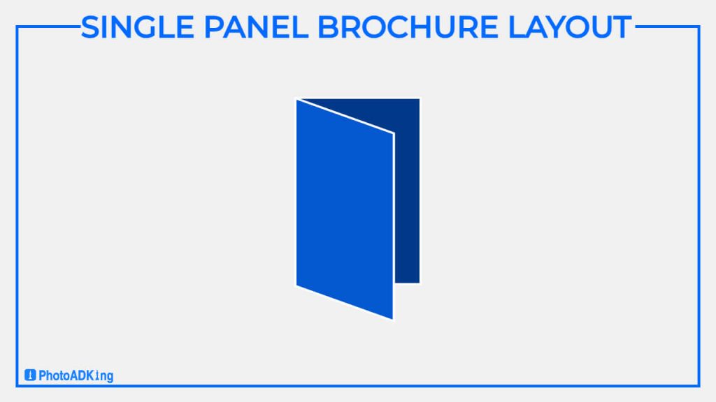 Single Panel Brochure Layout