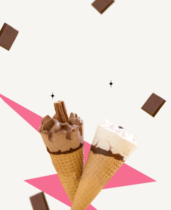 Ice Cream Shop Flyer Background