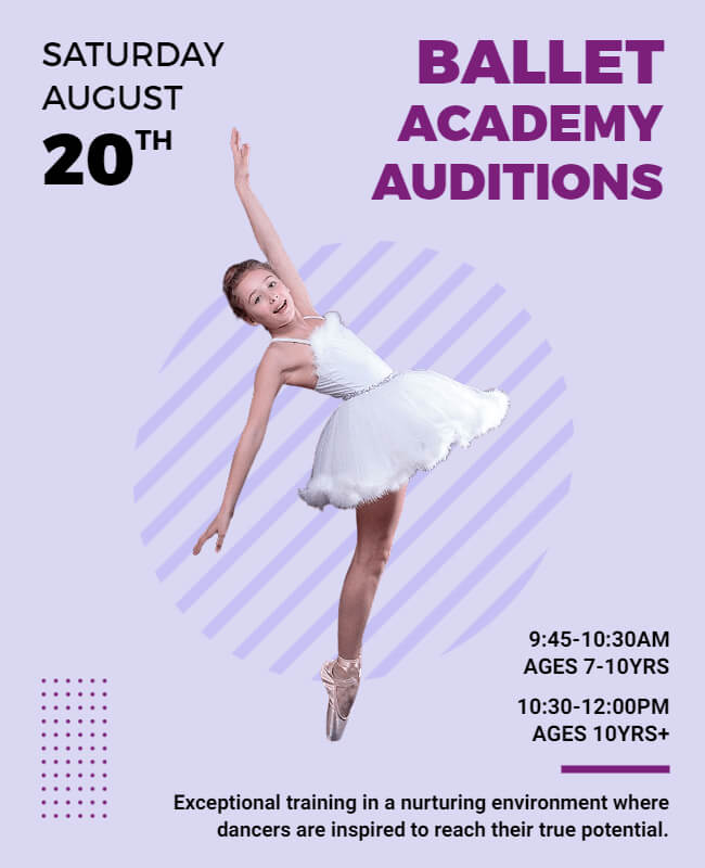 Audition Flyer Example