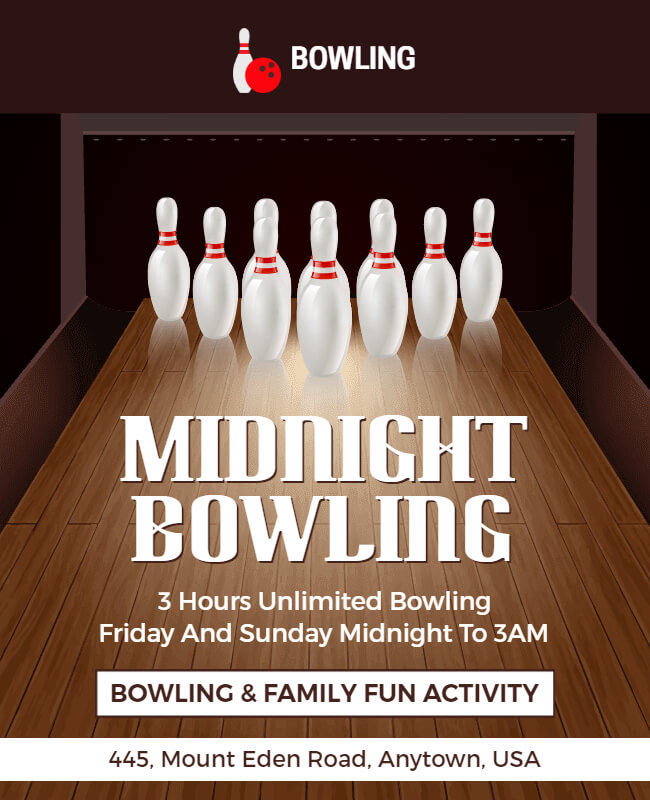 Bowling Flyer Example