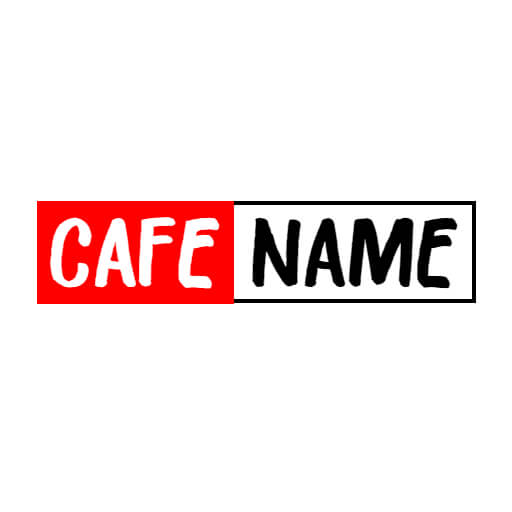 Cool cafe watermark logo ideas